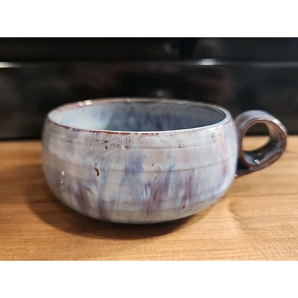 Vintage Signed Handmade Studio Art Stoneware‎ Pottery Coffee/Tea Mug